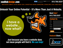 Tablet Screenshot of coolfishdesign.com